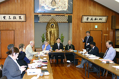 四天王寺で開催された国際執行理事会の様子
