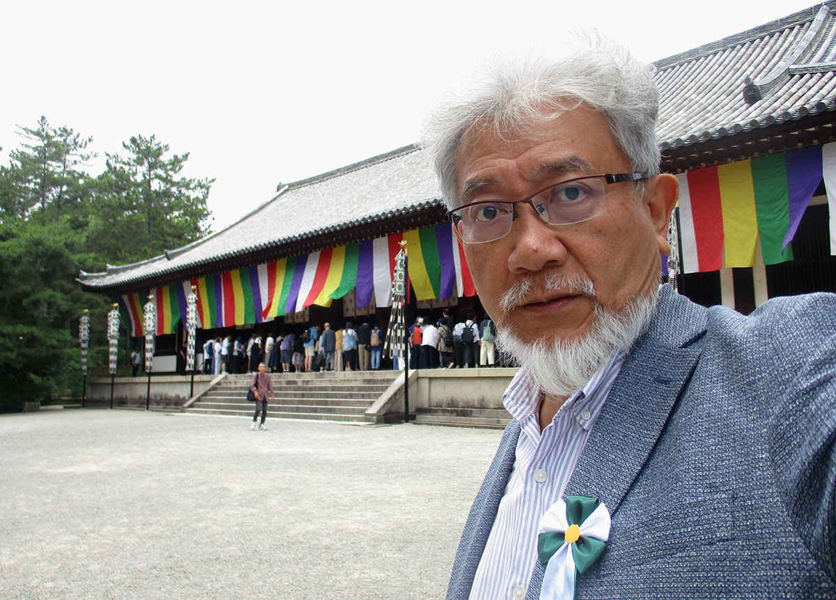 唐招提寺で厳修された開山忌に招かれた三宅善信師