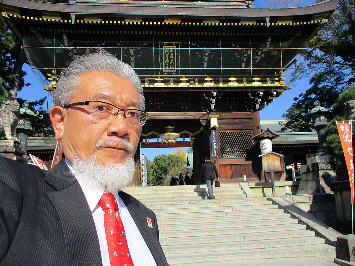 北野天満宮で開催された世界連邦平和促進全国宗教者・信仰者京都大会に参加した三宅善信代表