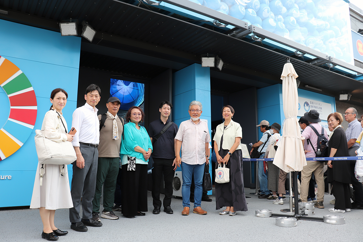 JLCメンバーで大阪関西万博の国連パビリオンを訪問 JLCメンバーで大阪関西万博の国連パビリオンを訪問