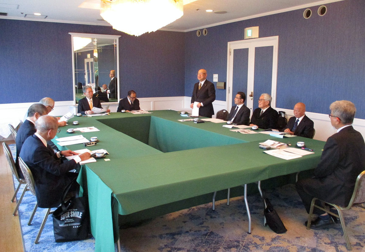 リーガロイヤルホテルで開催された国際宗教同志会2025年度第4回理事会の様子 リーガロイヤルホテルで開催された国際宗教同志会2025年度第4回理事会の様子